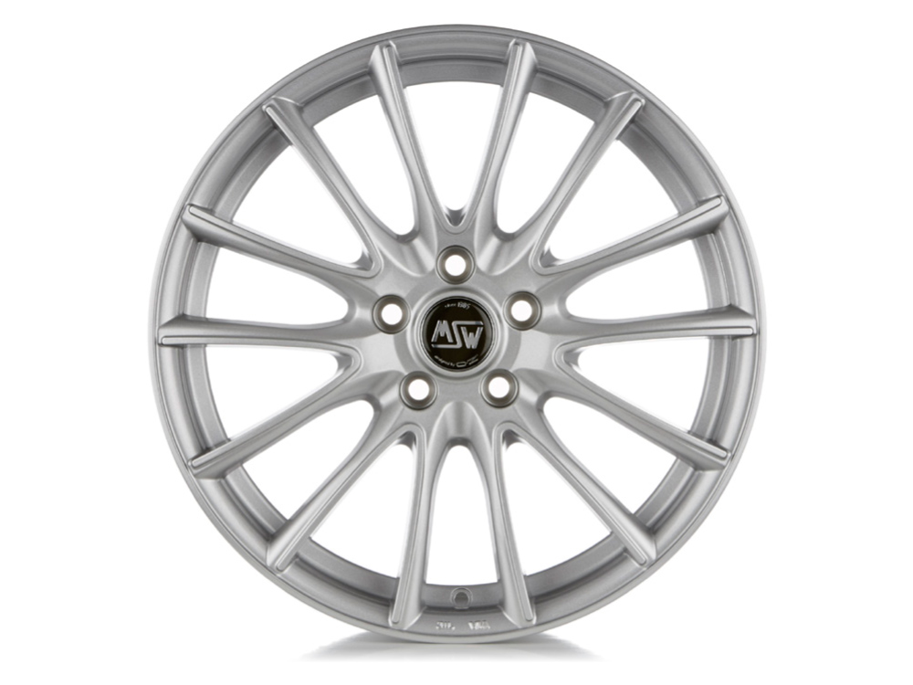 17 Inch MSW (by OZ) 86 Silver Alloy Wheels