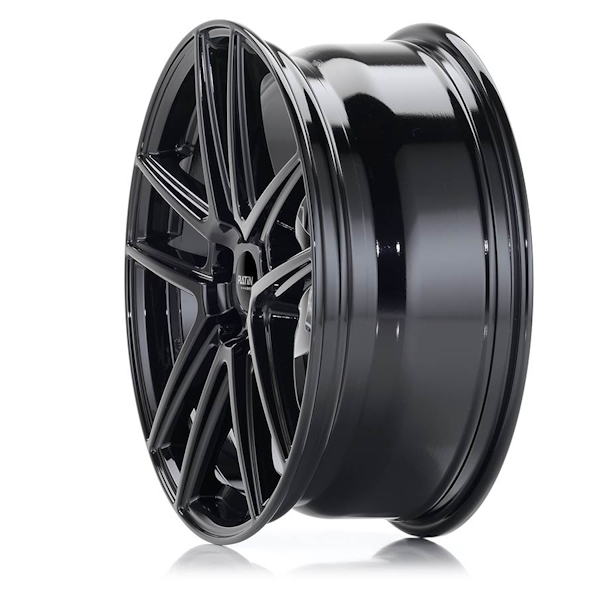 18" Platin P 73 Gloss Black Alloy Wheels