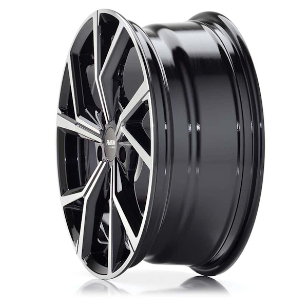 17" Platin P 115 Black Polished Alloy Wheels