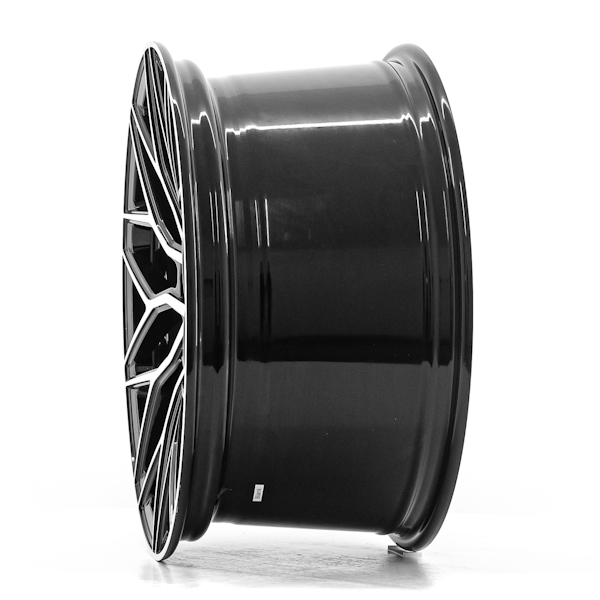 19" 1AV ZX12 Gloss Black Polished Alloy Wheels