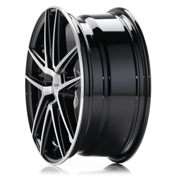 16" Platin P 73 Black Polished Alloy Wheels