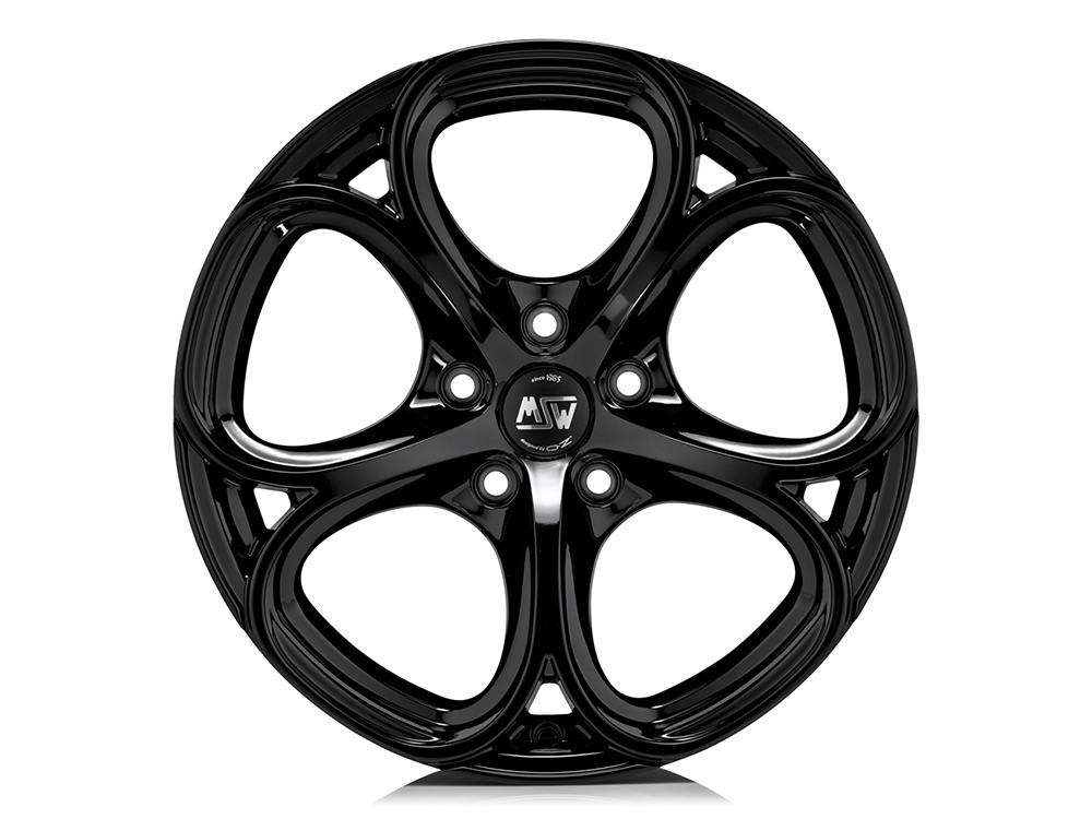 18" MSW (by OZ) 82 Gloss Black Alloy Wheels