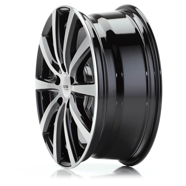 16" Platin P 69 Black Polished Alloy Wheels