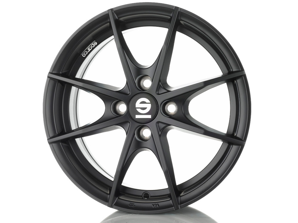 15 Inch Sparco Trofeo 4 Matt Black Alloy Wheels