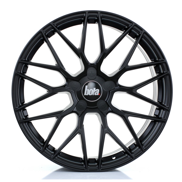 8.5x19 (Front) & 9.5x19 (Rear) Bola B17 Matt Black Alloy Wheels