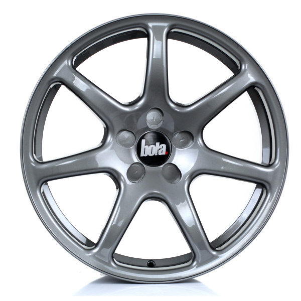 8.5x18 (Front) & 9.5x18 (Rear) Bola B7 Gun Metal Alloy Wheels