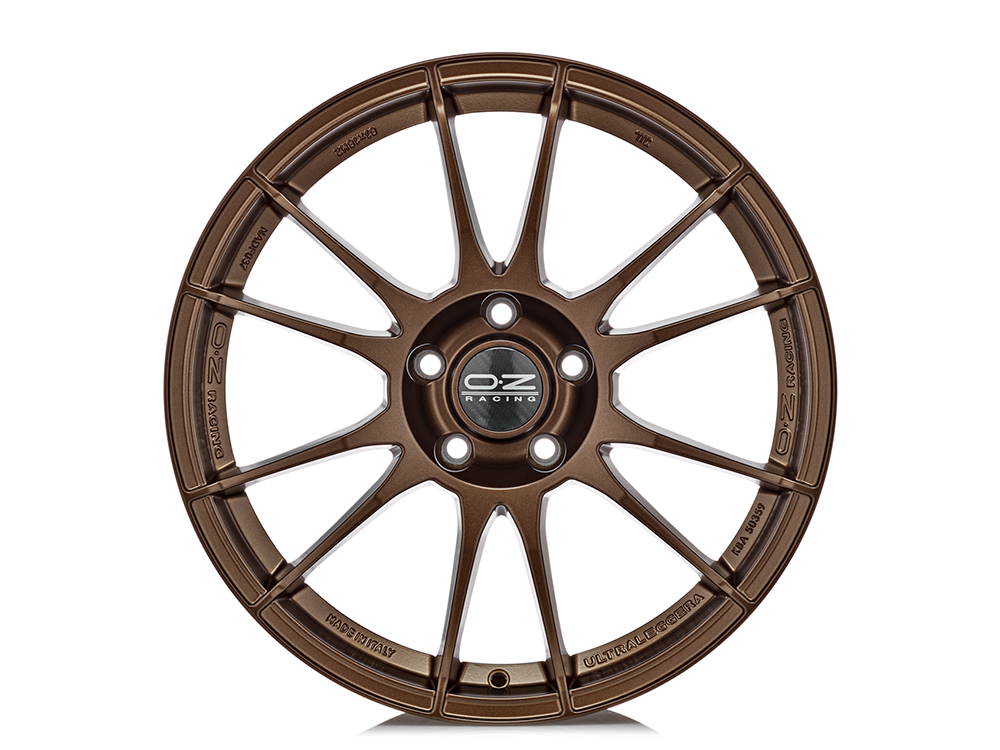 8x18 (Front) & 9x18 (Rear) OZ Racing Ultraleggera Matt Bronze Alloy Wheels