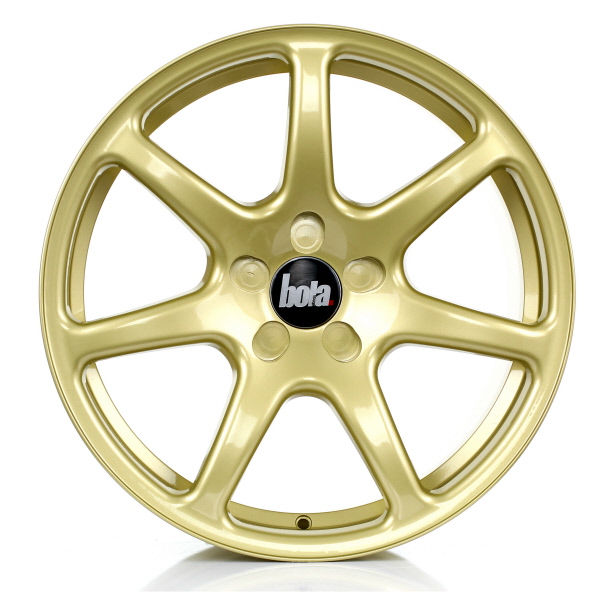 8.5x18 (Front) & 9.5x18 (Rear) Bola B7 Gold Alloy Wheels