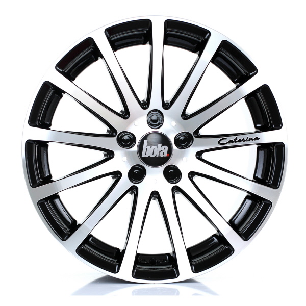 20 Inch Bola XTR Black Polished Alloy Wheels