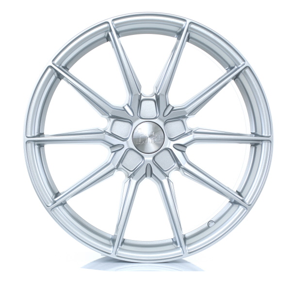 8.5x19 (Front) & 9.5x19 (Rear) Bola B16 Crystal Silver Alloy Wheels