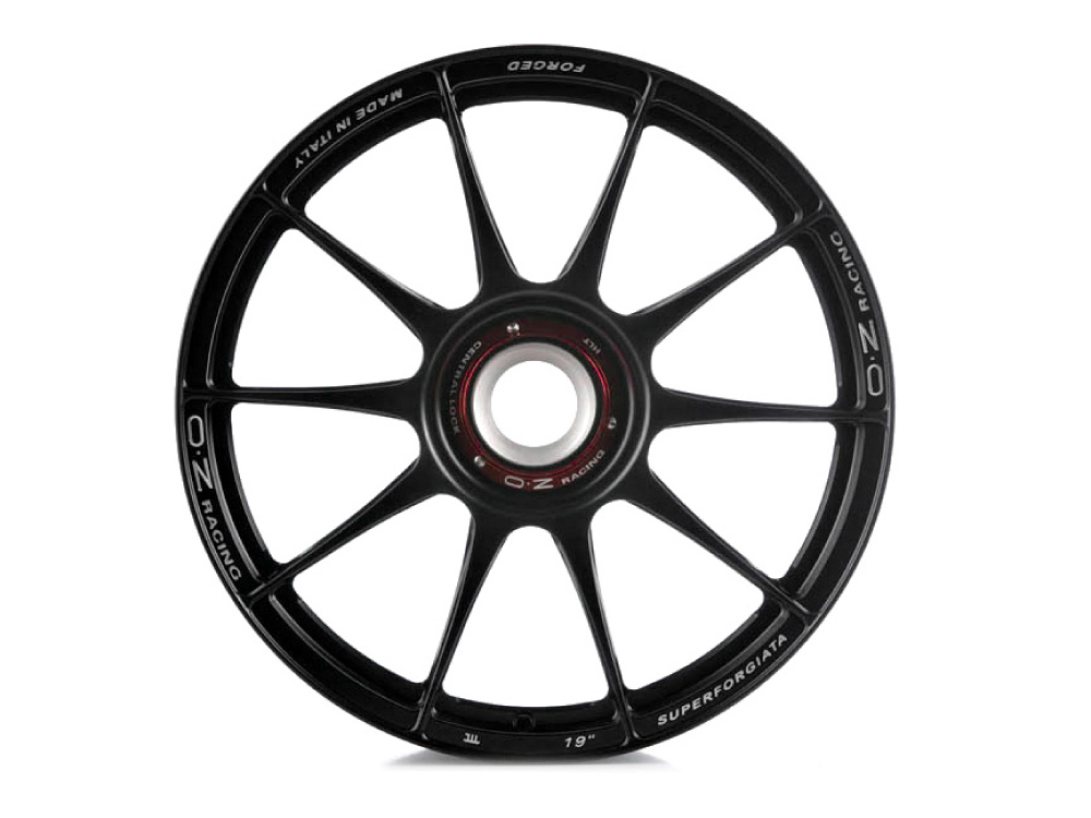9x20 (Front) & 12x20 (Rear) OZ Racing Forged Superforgiata CL Black Alloy Wheels