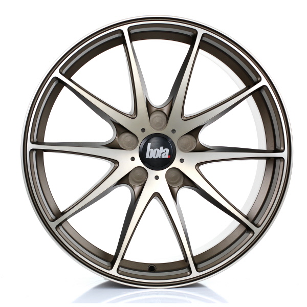 8x18 (Front) & 9x18 (Rear) Bola B9 Bronze Alloy Wheels