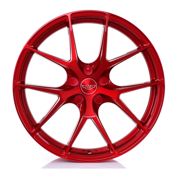 8.5x19 (Front) & 9.5x19 (Rear) Judd T325 Candy Red Alloy Wheels