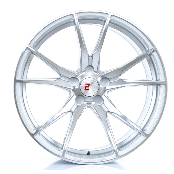 20 Inch 2FORGE ZF2 Silver Polished Face Alloy Wheels