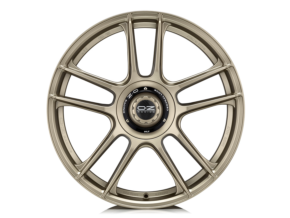 20 Inch OZ Racing Indy HLT Gold Alloy Wheels