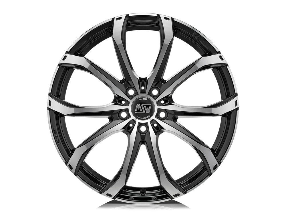 17 Inch MSW (by OZ) 48 Black Polished Alloy Wheels